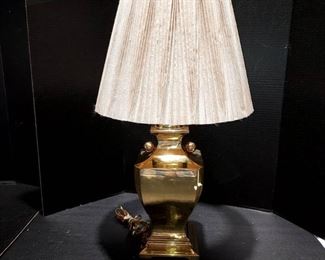 Gorgeous Brass Urn Shape Table Lamp with Shade