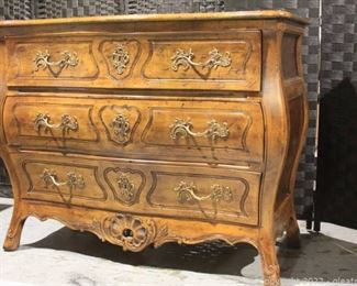 Henredon Carved Walnut Bombay Chest