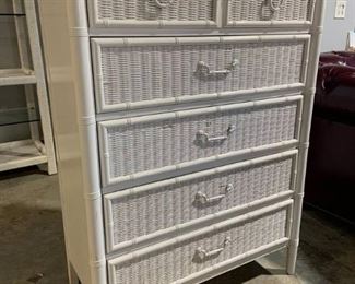 Woven Wicker Chest of Drawers by Dixie