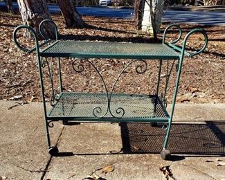 Wrought Iron Bar Cart