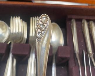 Gorham sterling "Lily of the Valley" flatware set