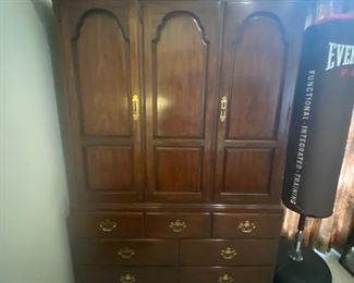 Drexel armoire cabinet w/drawers & cubbies