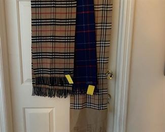 Burberry wool & silk scarves