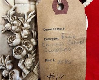 OLD TAG ON ASIAN PIECE 