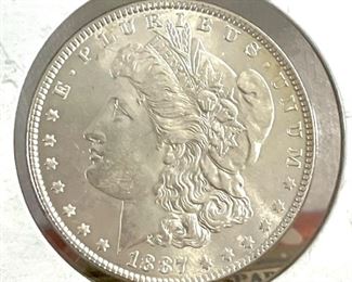 1887 MORGAN SILVER DOLLAR 