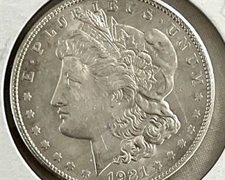 1921-O MORGAN SILVER DOLLAR 