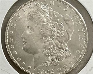 1902-S MORGAN SILVER DOLLAR 