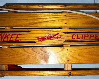 DETAILS OF YANKEE CLIPPER SLED WITH AIRPLANE 