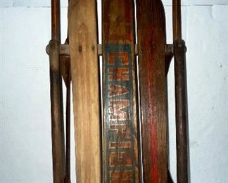 VINTAGE WOODEN “CHAMPION” SLED 