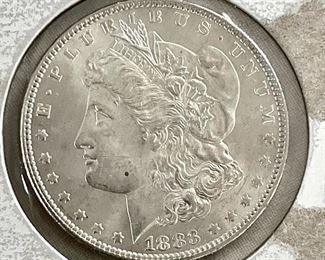 1883 MORGAN SILVER DOLLAR 