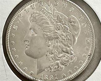 1891 MORGAN SILVER DOLLAR 