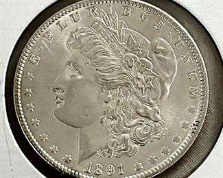 1891 MORGAN SILVER DOLLAR 