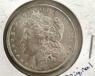 1886 MORGAN SILVER DOLLAR 
