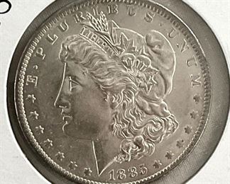 1885-O MORGAN SILVER DOLLAR 