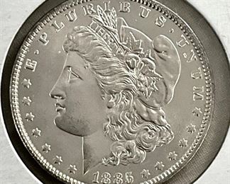 1885 MORGAN SILVER DOLLAR 