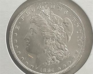 1884 MORGAN SILVER DOLLAR 