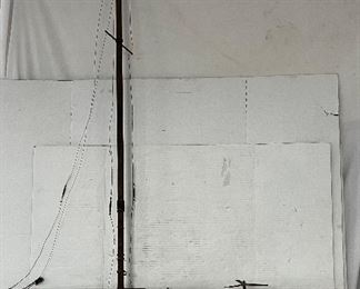 LARGE ANTIQUE PAINTED POND BOAT 