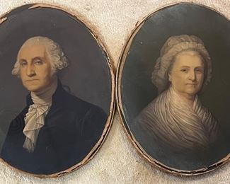GEORGE & MARTHA WASHINGTON PRINTS 