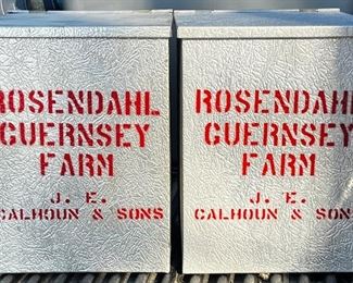 VINTAGE MILK BOTTLE BOXES 