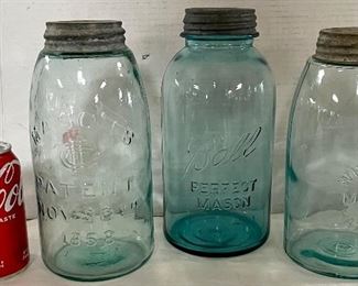 ANTIQUE CANNING JARS