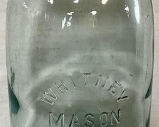 WHITNEY MASON PAT’D 1858 CANNING / PRESERVE JAR 