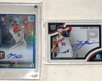 VINTAGE AUTOGRAPHED ROOKIE BASEBALL CARDS