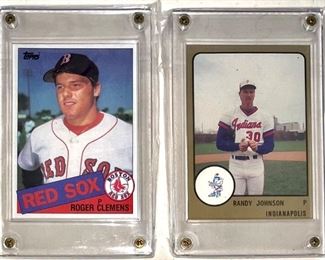 ROGER CLEMENS / RANDY JOHNSON ROOKIE CARDS