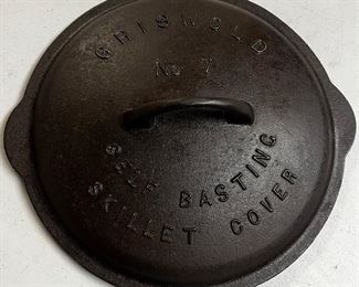 HARD TO FIND GRISWOLD #7 CAST IRON SKILLET COVER 