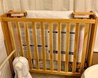Wood Crib; Mattress; Mattress Cover