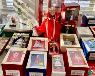 HUGE collection of highly-sought Barbie Ornaments!  Beautiful!!