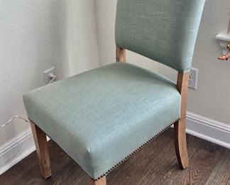 3 Soft Foam Green Side Chairs