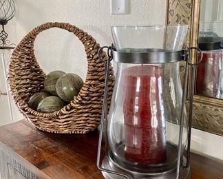 Glass & Metal Candle Holder