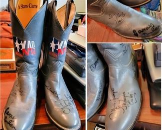 Celebrity Signed Boots