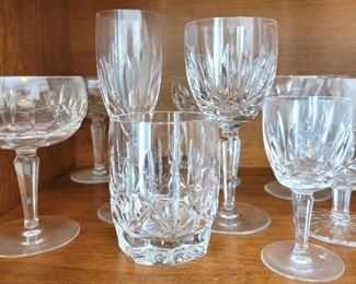 Waterford Lismore and other pattern stemware