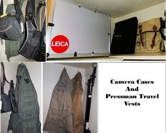 Camera cases, straps and travel vests