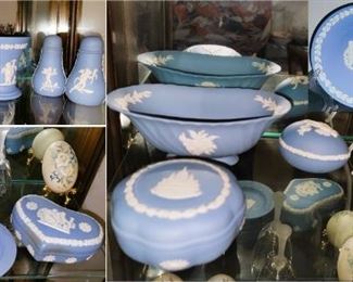 Wedgewood blue and green