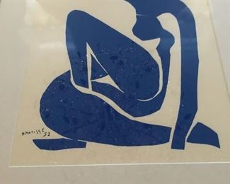 "Blue Nude" cut out by Henri Matise