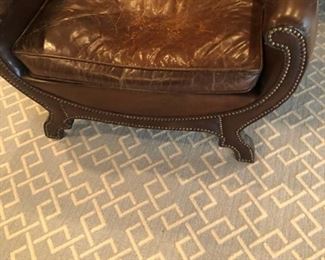 RL Distressed Leather bench/footrest
