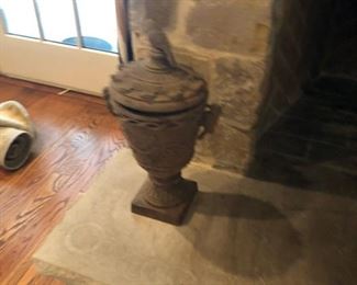 Pair of Bird Motif Urns