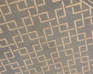 Stark rug in off white and pale blue 9 X 12