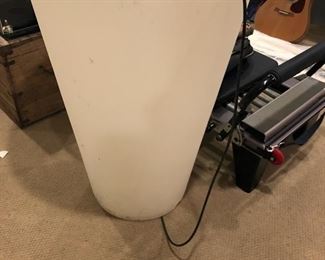 Plug in light with drain hole for beverages. It is gorgeous lit up. You can also use it for flowers on your patio/porch. Great for parties! $100