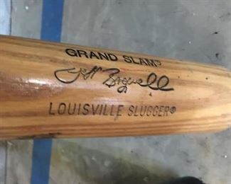 Jeff Bagwell Wood Bat 33" Louisville Slugger Flame tempered 180 Grand Slam $25