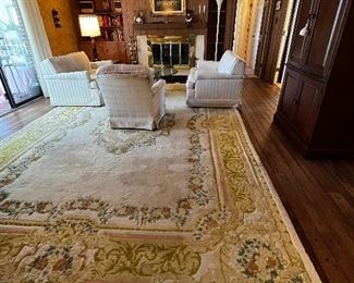 FAMILY ROOM WITH LARGE RUG WHICH IS 10x16’