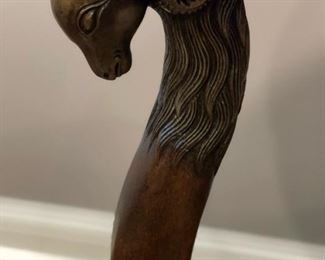 Powell Furniture Round Figural Ram Head Side Table