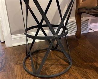 Round Welded Metal Side Table