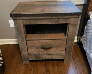 Barnwood Style Side Table with Drawer