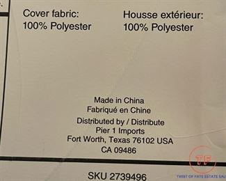 Pier One Zebra Pattern Accent Chair