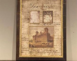 Bombay "Serenata" Framed Art
