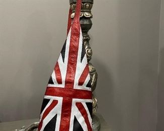 PATTI for Hung On U Leather Cross Body Bag with Union Jack Flag