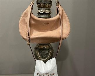 COACH Leather Handbag with Dust Cover